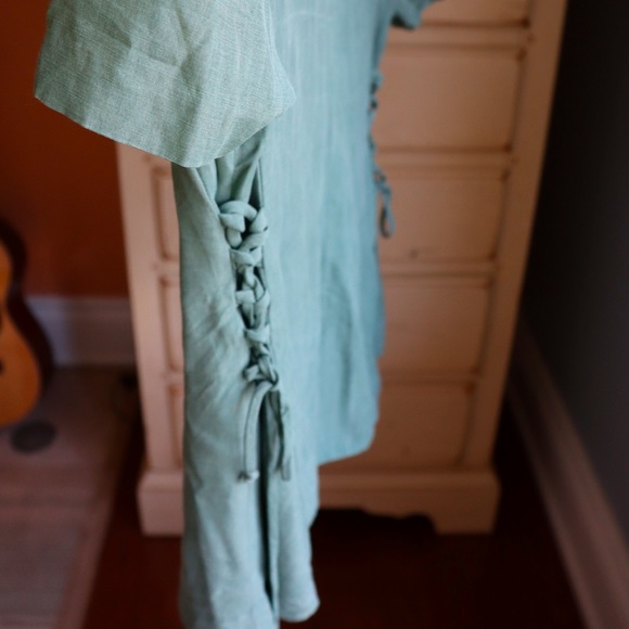 Sage green button down - Picture 2 of 3